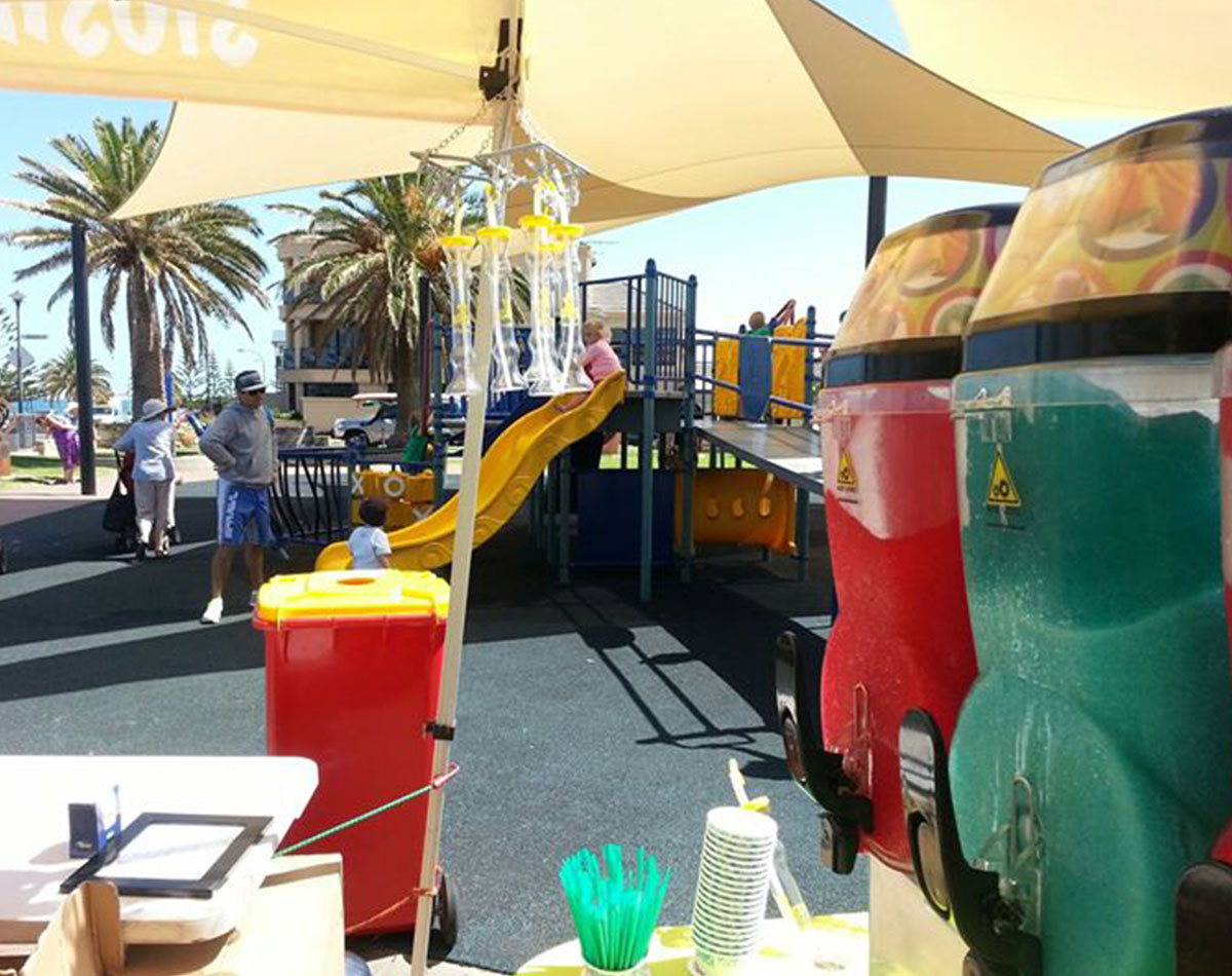 Slushies, donuts and popcorn