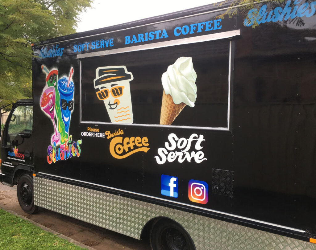 Slush Happy truck service counter
